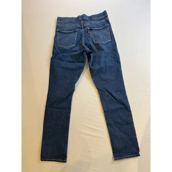 Levi's Women's Skinny Jeans M Dark Blue Denim‎ Pull-On Stretch - Picture 6 of 6